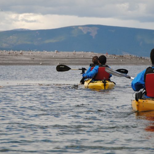 Haciendo kayak