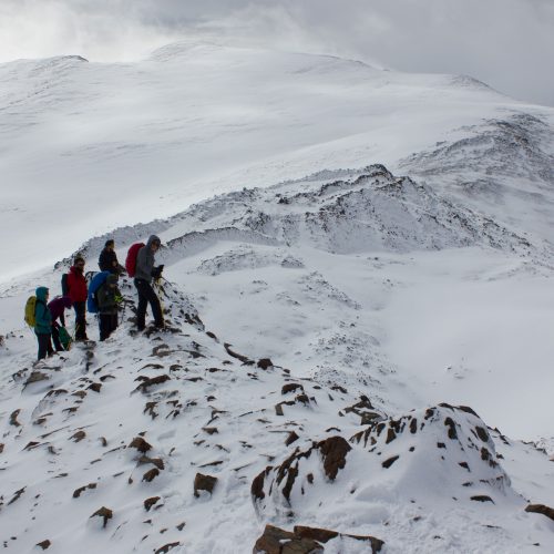 Trekking en nieve en Isla Navarino